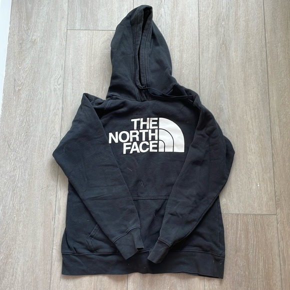 Black The North Face Hoodie - Large White Logo - Picture 1 of 3